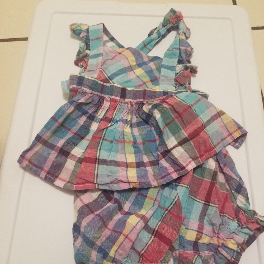 6 months Ralph Lauren top and bloomer